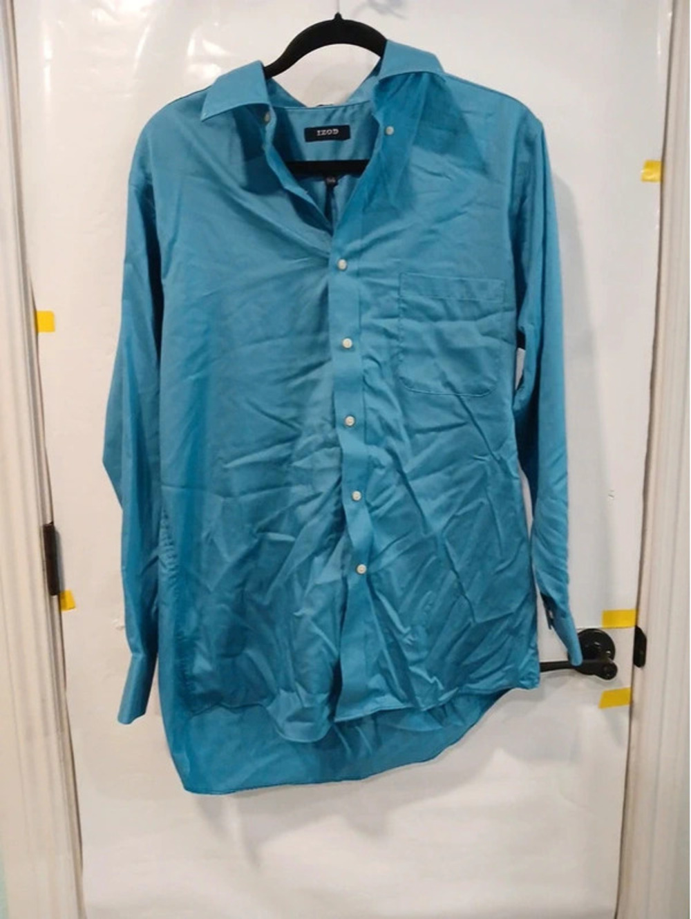 Mans size Large dress shirt turquoise
